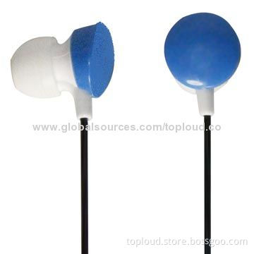 Wired Silicone Earphones, Rubber Cover for Mobiles, In-ear Stereo Sound Powerful Bass, Comfortable
